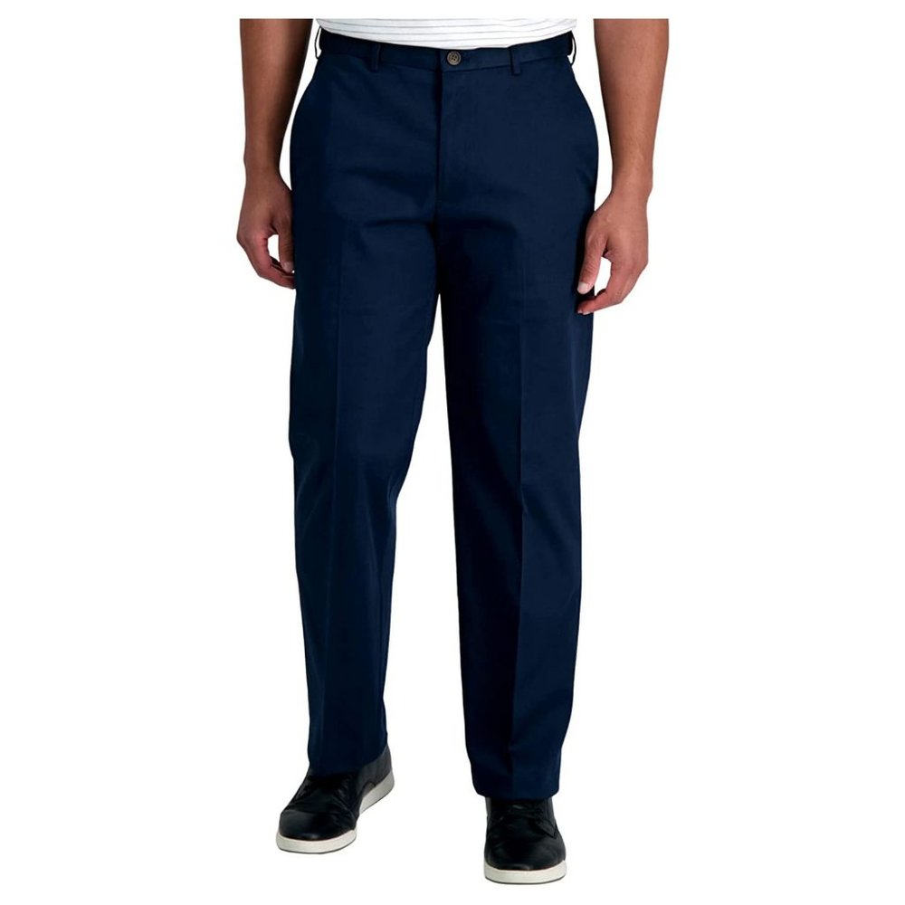 NWOT - Haggar Men's Flat Front Pant Navy Size 54WX30L
